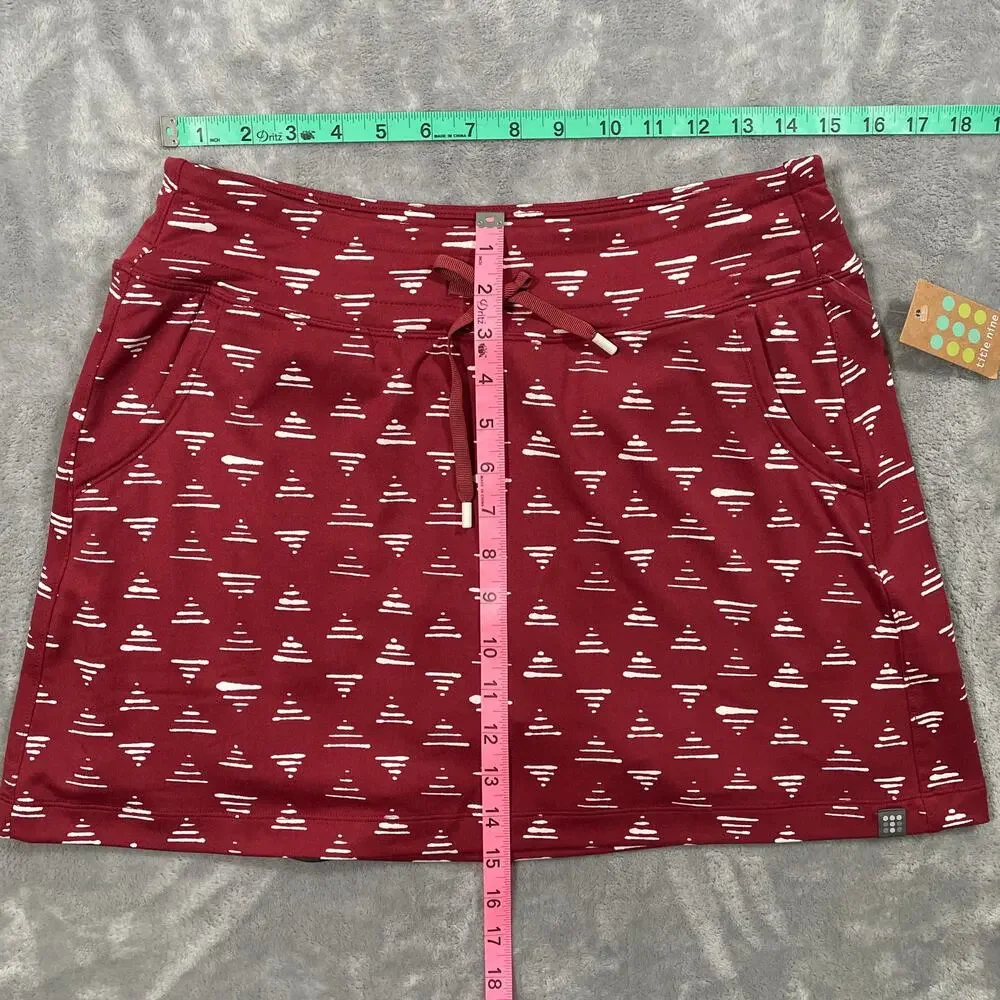 Title Nine Breaththrough Skort Medium Red Mikado Outdoor Hiking Pickleball - Picture 6 of 8